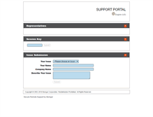 Tablet Screenshot of aimsupport.bomgar.com
